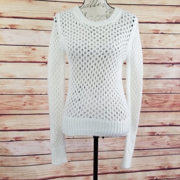 Arizona Jean Company Sweaters - {Arizona Jeans Co} cream colored holey sweater